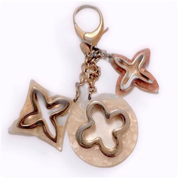 Louis Vuitton Bijou De Sac Insolence Bag Charm Keychain Gold Resin Multicolor - Picture 1 of 16